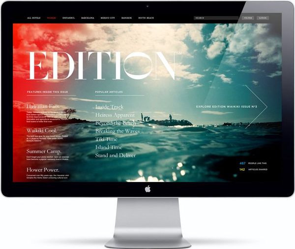 Website layout