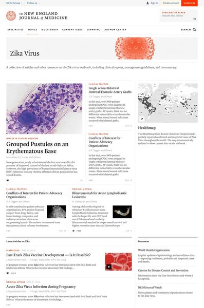 New England Journal of Medicine Website — AREA 17