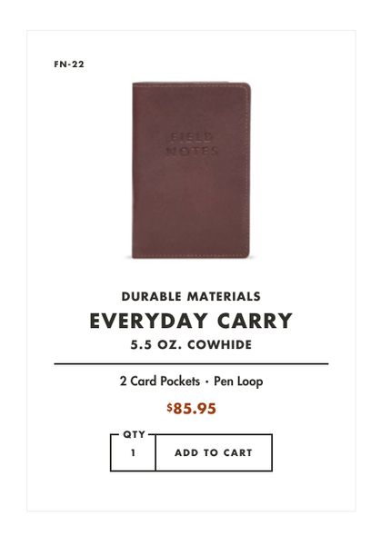 Field Notes Product Card
