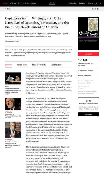 Library of America website — AREA 17