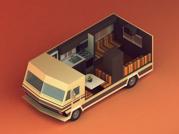 30 isometric renders - Michiel van den Berg - studio for illustration & design