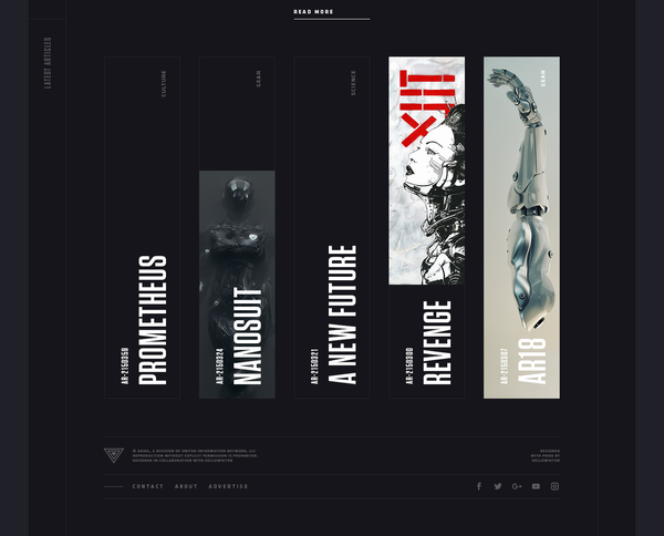 AKIRA - website on Behance