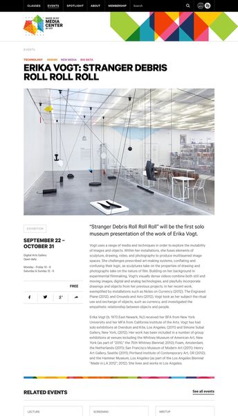 NY Media Center brand, print & website — AREA 17