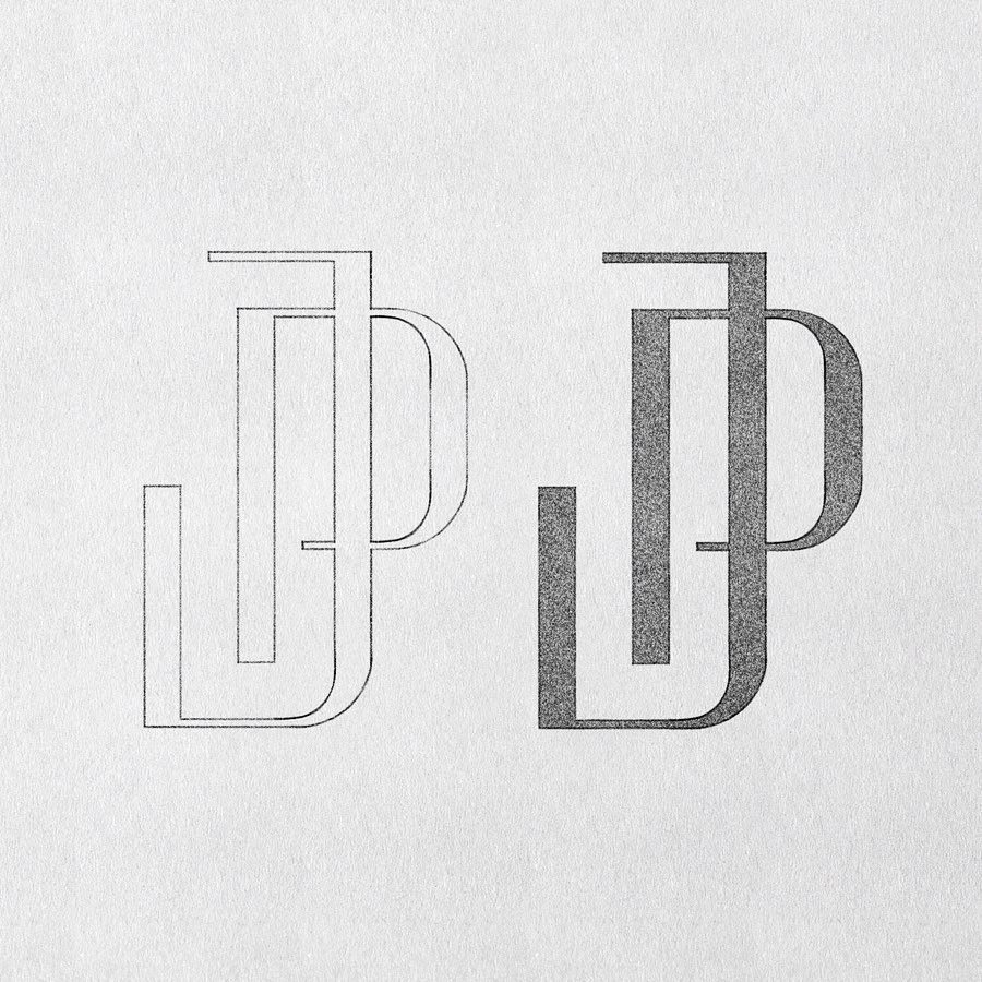 Logos & Typography -David Soto’s Instagram profile post: “JP monogram designed for @julianethan…
