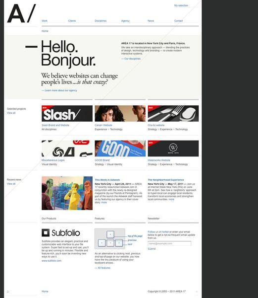 Area 17 Website