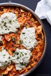 Polka Dot Lasagna Skillet