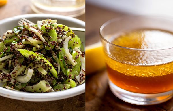 Black Quinoa, Fennel and Celery Salad