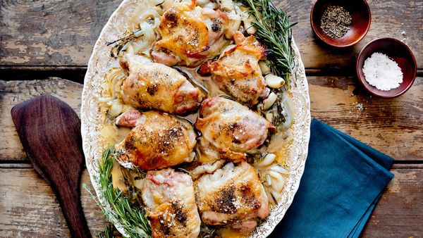 Casual Oven-Roasted Chicken Thighs