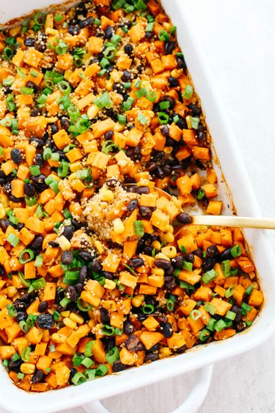 Sweet Potato & Black Bean Quinoa Bake