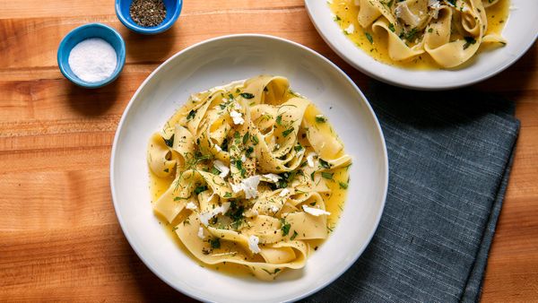 Pasta with Lemon, Herbs and Ricotta Salata