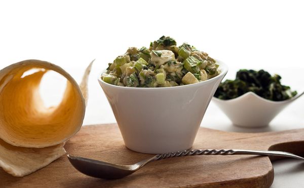 Egg Salad and Greens Wrap