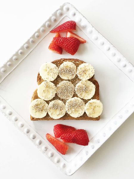 Sun Butter, Banana & Chia Seed Toast