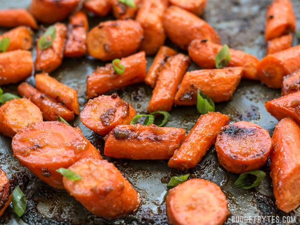 Maple Miso Roasted Carrots
