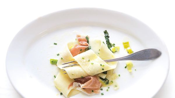 Pappardelle with Arugula and Prosciutto