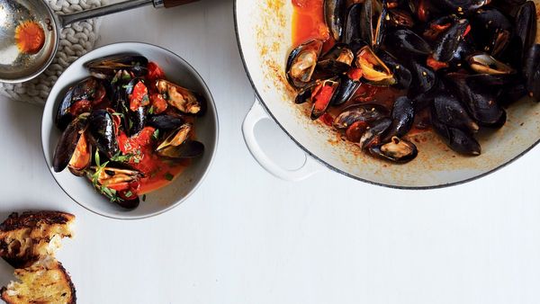 Steamed Mussels with Broth