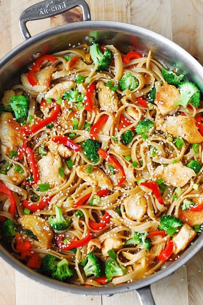 Asian Sesame Chicken and Noodles