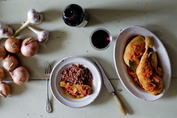 Basque Chicken & Cake