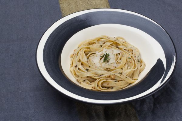 Fresh Tagliatelle with Salsa Cruda