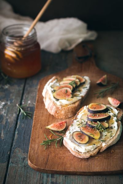 Fig, Rosemary, & Goat Cheese Tartines