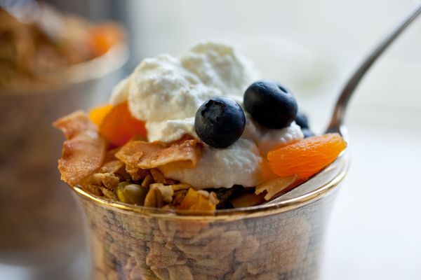 Olive Oil Granola with Dried Apricots and Pistachios