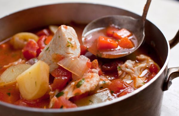 Easy Fish Stew with Mediterranean Flavors