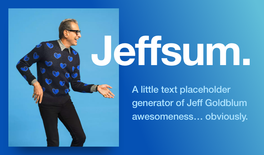 Jeffsum (Jeff Goldblum)