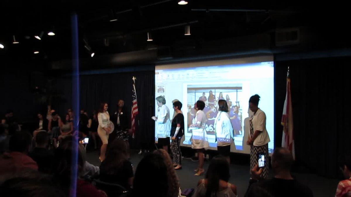 Students Are Pinned - Receive Hugs - B