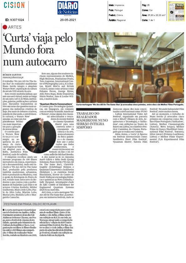 2021-05-28 Diario de Noticias Madeira