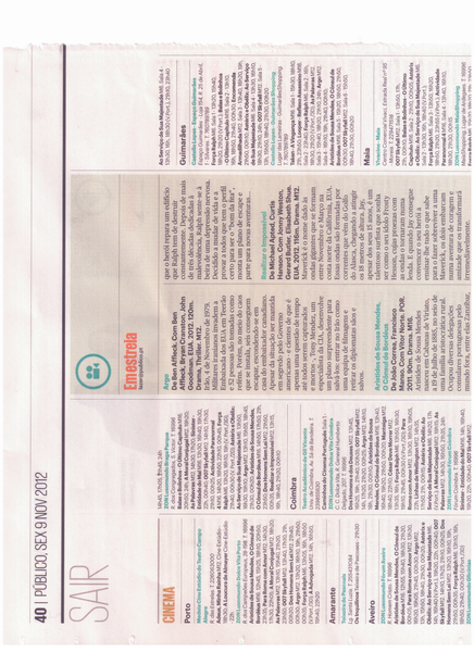 Programação | Público 9.Nov