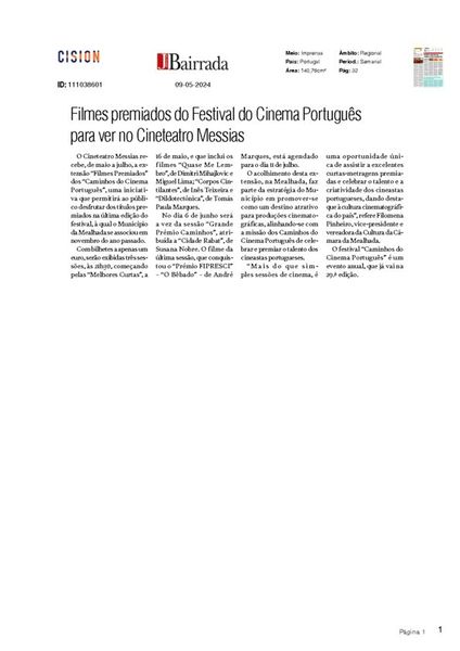 2024-05-09 Jornal da Bairrada