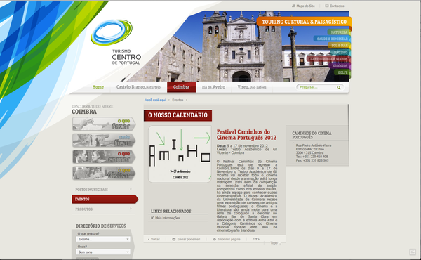 Festival Caminhos do Cinema Português 2012 | Turismo Centro de Portugal