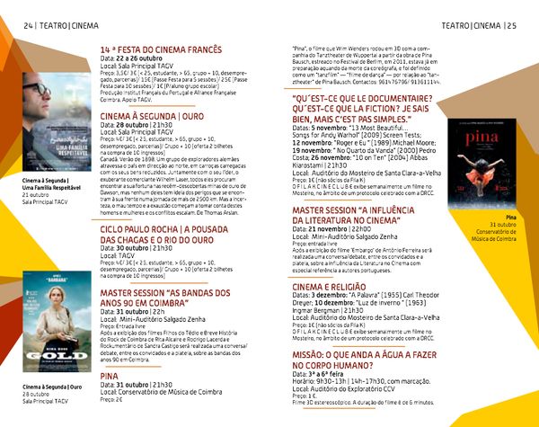 Agenda Cultural Município de Coimbra Outubro a Dezembro 2013 1-4