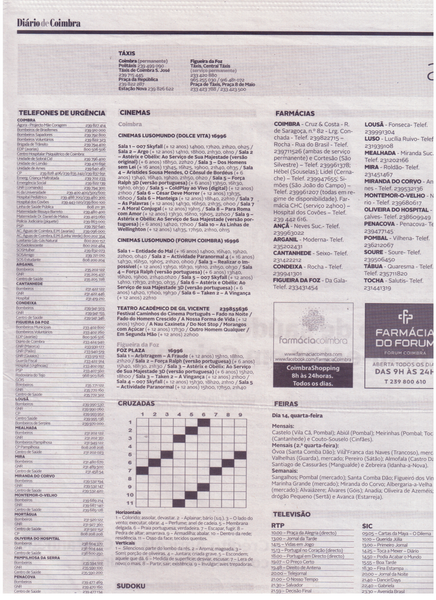 Agenda 13.Nov | Diário de Coimbra