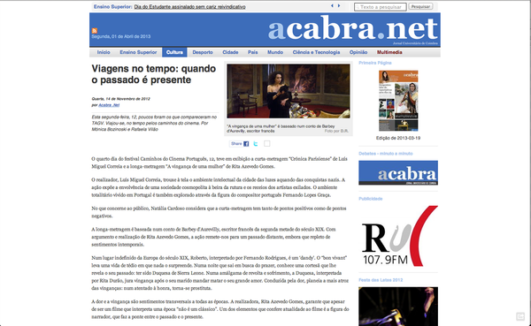 Viagens no tempo: quando o passado é presente | A Cabra