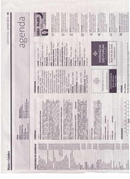 Programação | Diário de Coimbra 16.Nov