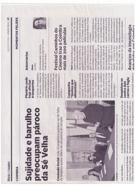 Festival Caminhos do Cinema traz a Coimbra mais de 200 películas | Diário de Coimbra 8.Nov