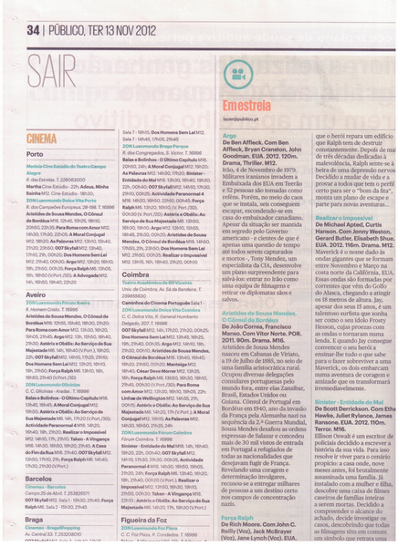 Programação 13.Nov | PÚBLICO