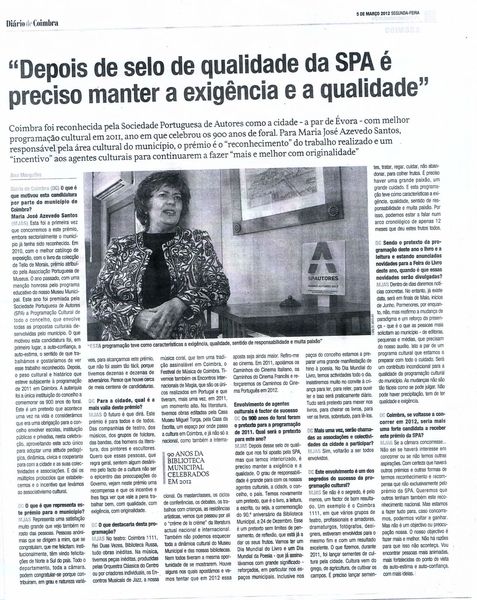 "Depois de selo de qualidade da SPA é preciso manter a exigência e a qualidade" | Diário de Coim…