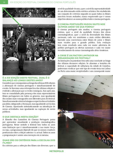 Festival Caminhos do Cinema Português - XIX Edição_2 | METROPOLIS Nº3 (Nov)