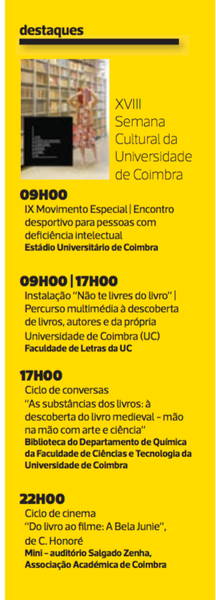 Ciclo 18 - Semana Cultural | Diário As Beiras 3.Mar.2016