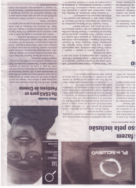 Da ESAD para os festivais de cinema | Jornal de Leiria 29.Nov