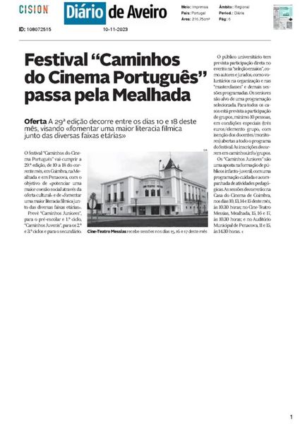 2023-11-10 Diario de Aveiro