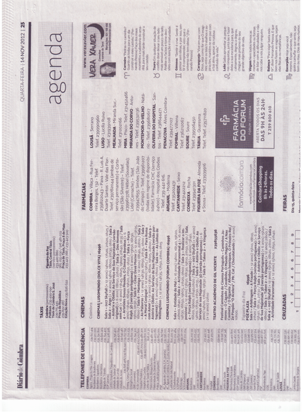 Agenda 14.Nov | Diário de Coimbra