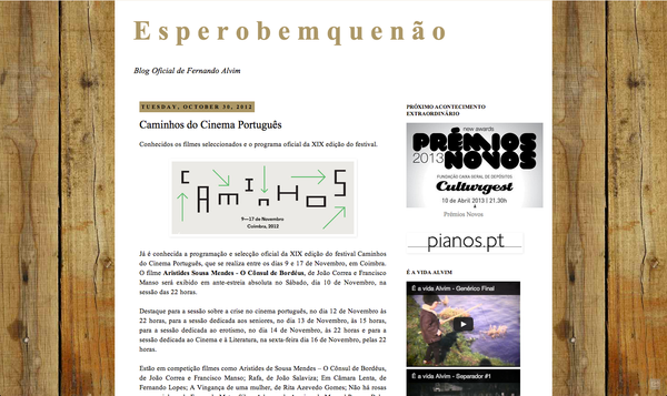 Caminhos do Cinema Português | esperobemquenão