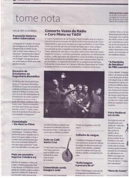 Cinemalogia - "Da Ideia ao Filme" | Diário de Coimbra 16.Mar