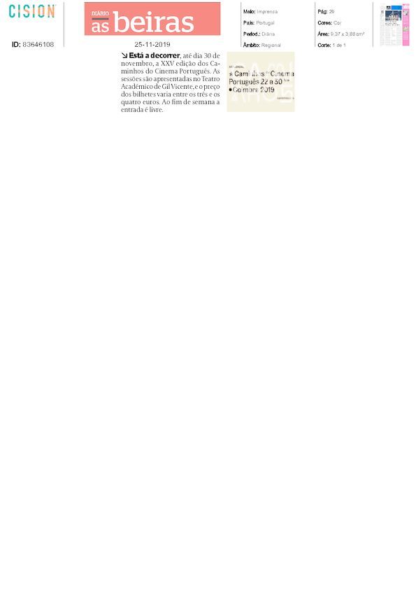 2019-11-25 Diario As Beiras
