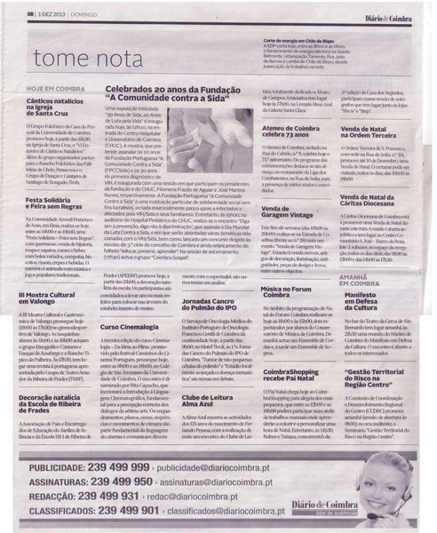 Tome Nota: Curso Cinemalogia | Diário de Coimbra 1.Dez.2013