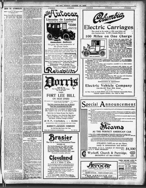 Car logos in 1906 newspaper ads