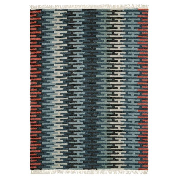 RESENSTAD Rug, flatwoven - handmade multicolor - IKEA