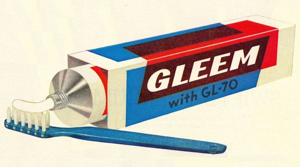 Gleem ad, 1955